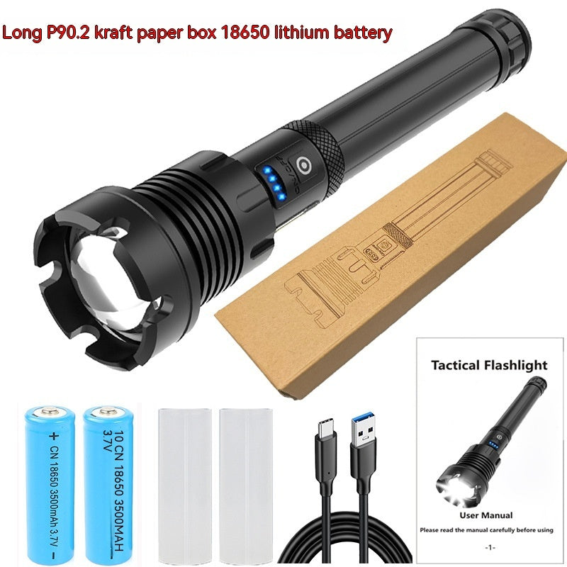 Rechargeable Strong Light Outdoor Camping Flashlight