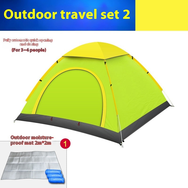 Multi-Person Automatic Double-Door Camping Tent