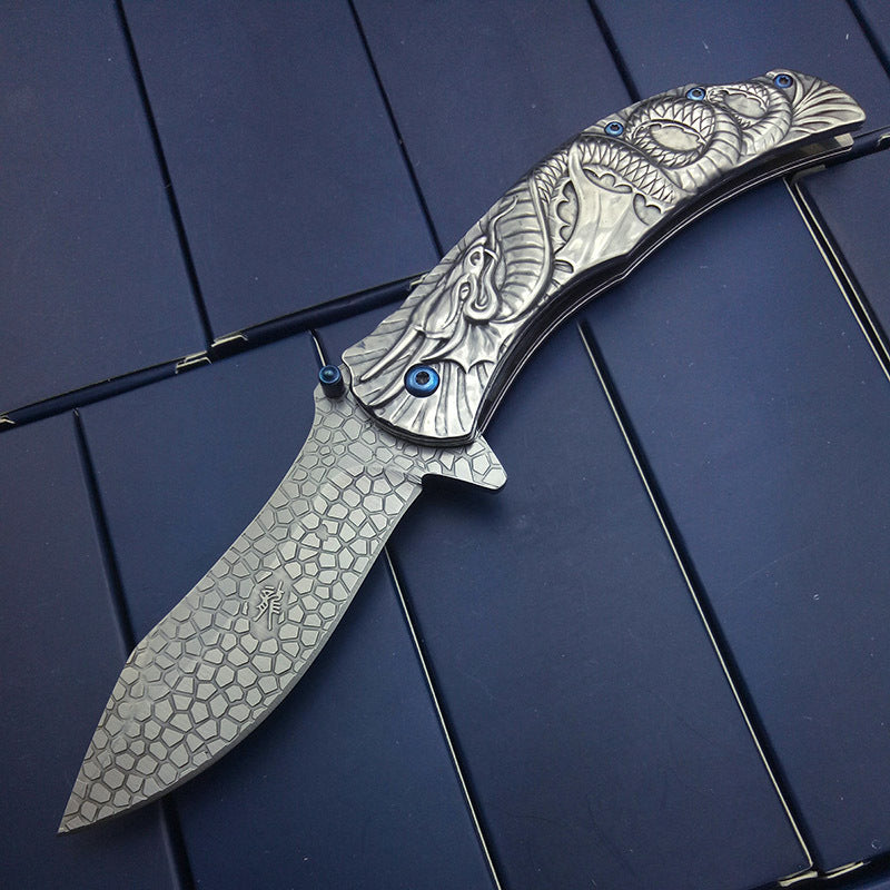 Stainless Steel Folding Camping Fruit Knife