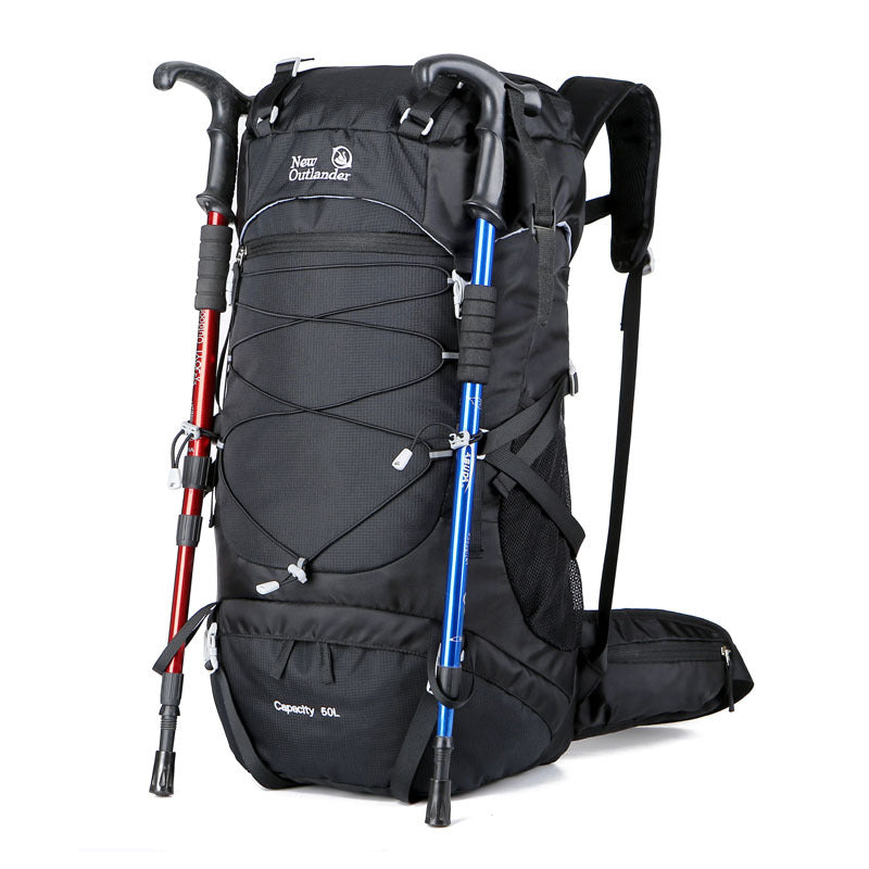 50L Large Capacity Nylon Hiking Camping Backpack