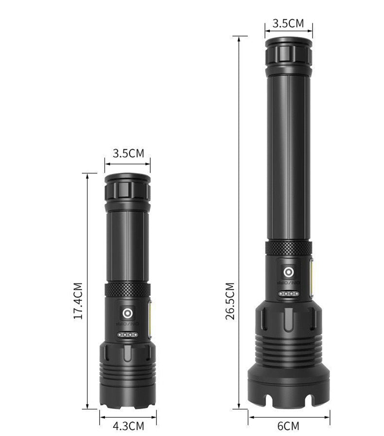 Rechargeable Strong Light Outdoor Camping Flashlight