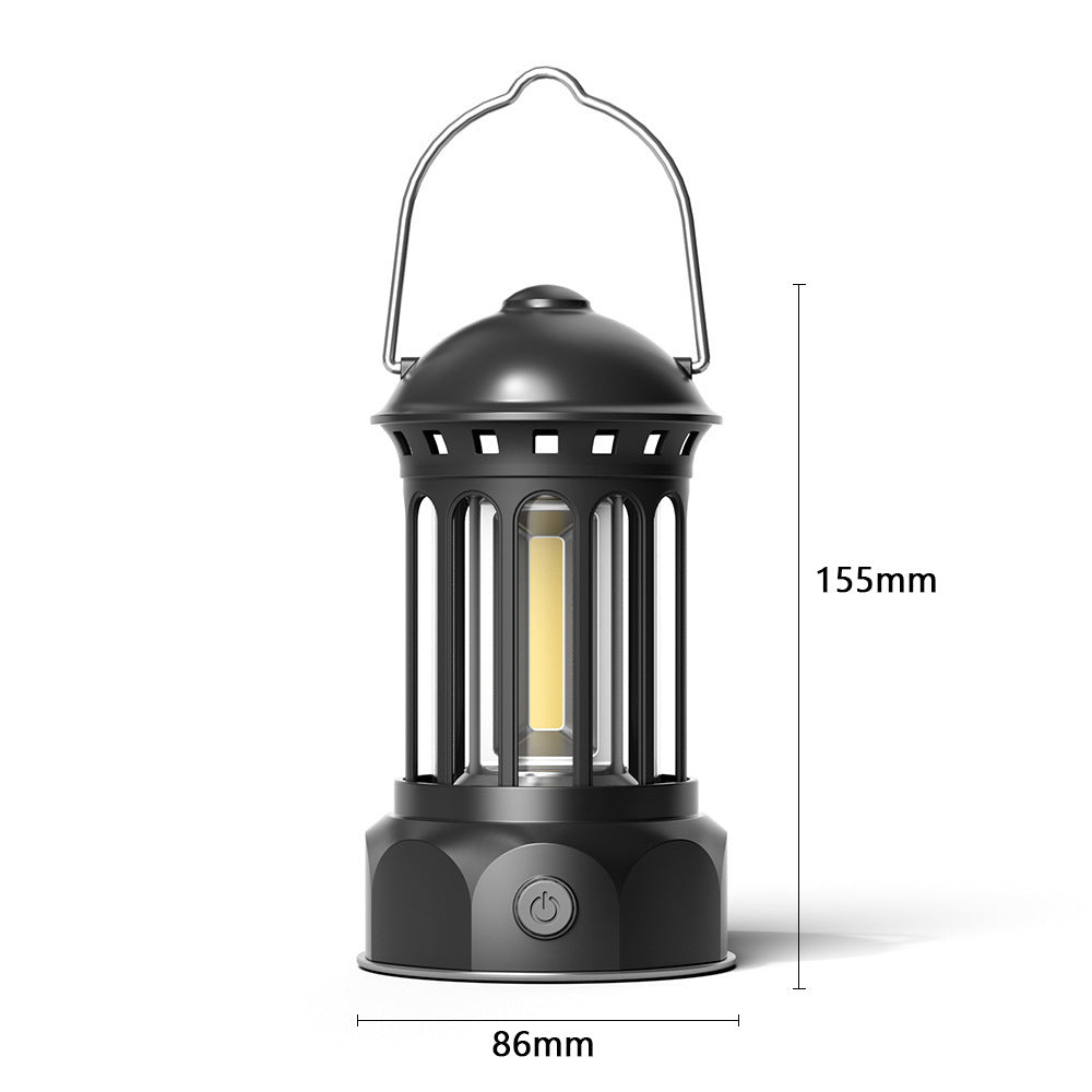 COB Portable Retro Camping Lantern Outdoor Tent Light