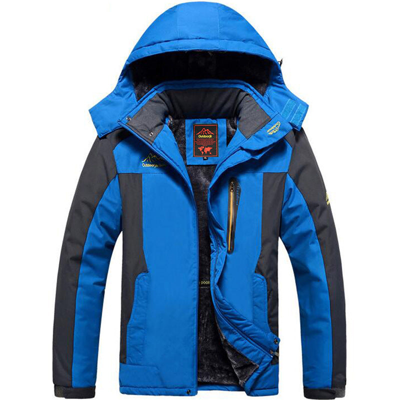 Men's Fleece-Lined Thickened Mountaineering Jacket