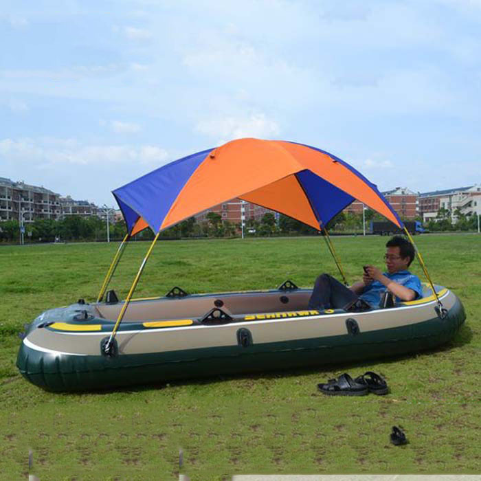 Inflatable Kayak Boat Canopy Sun Shade Waterproof Awning