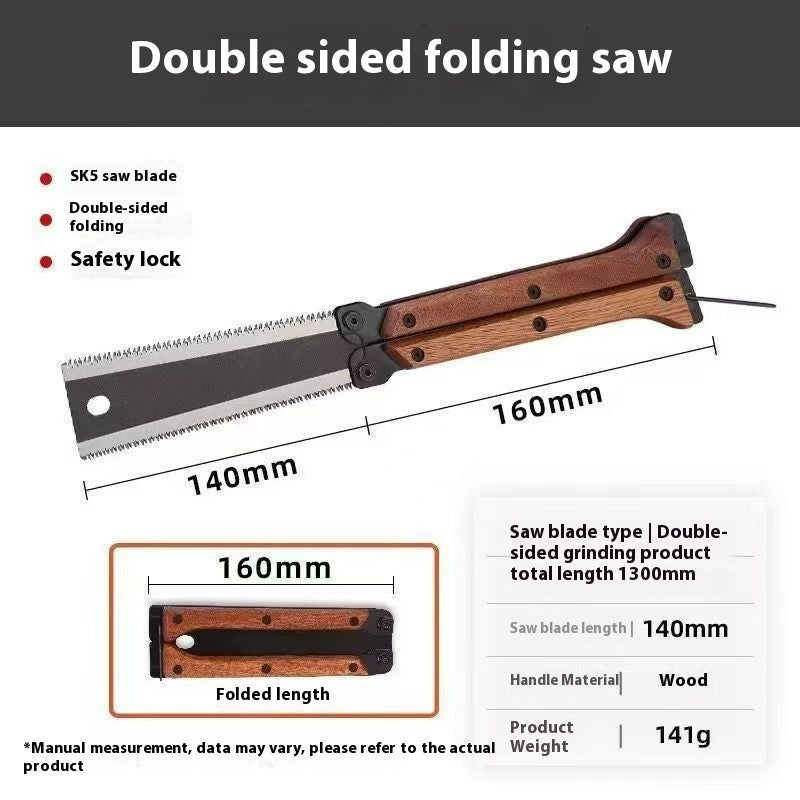 Double-sided Foldable Saw Hand Saw Butterfly Saw