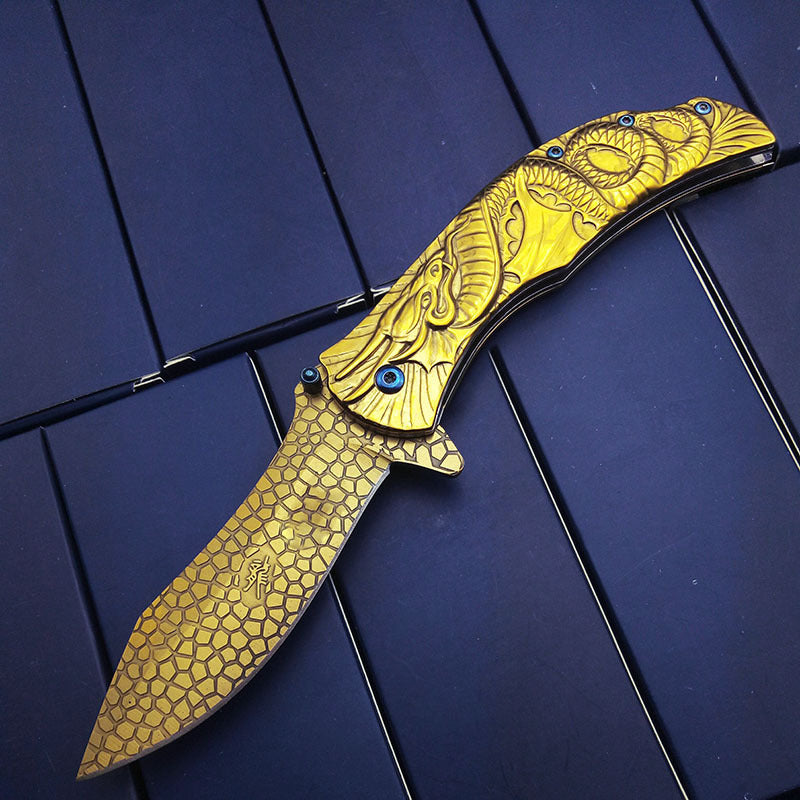 Stainless Steel Folding Camping Fruit Knife