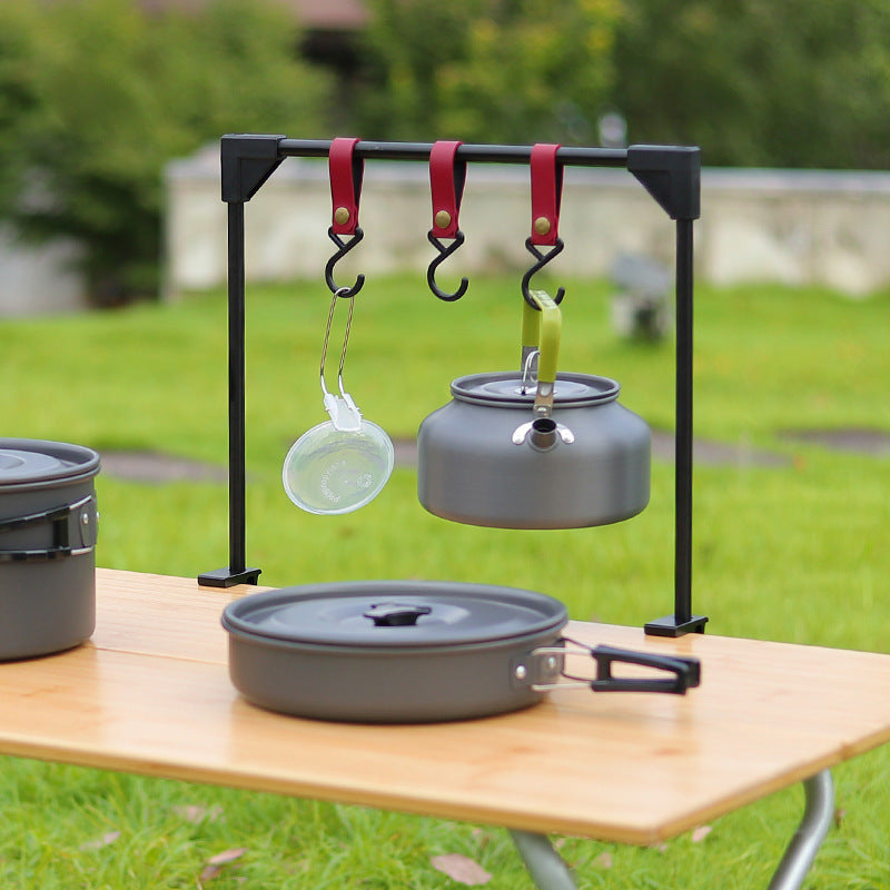 Adjustable Camping Table Clamp Storage Rack