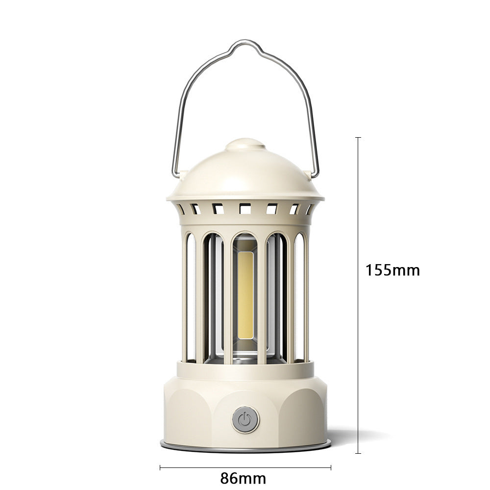 COB Portable Retro Camping Lantern Outdoor Tent Light
