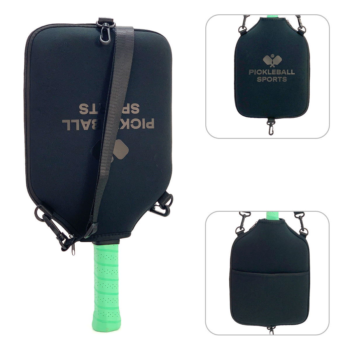 Diving Material Crossbody Pickleball Racket Bag With Hook
