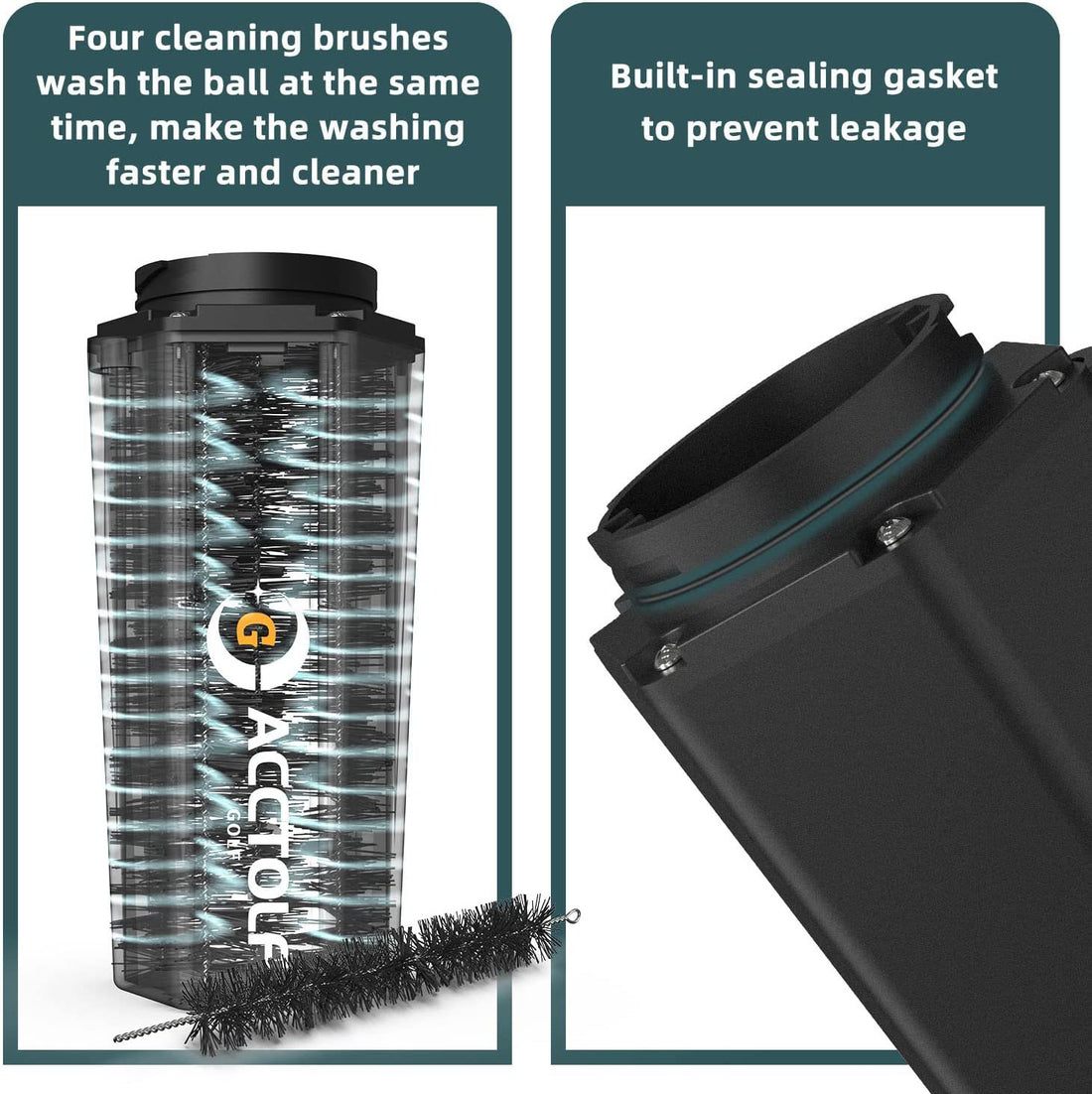 Portable Golf Ball And Club Cleaning Washer