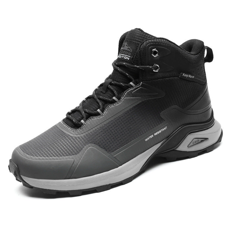 Large Size Mens High Top Winter Hiking Shoes Outdoor Sports